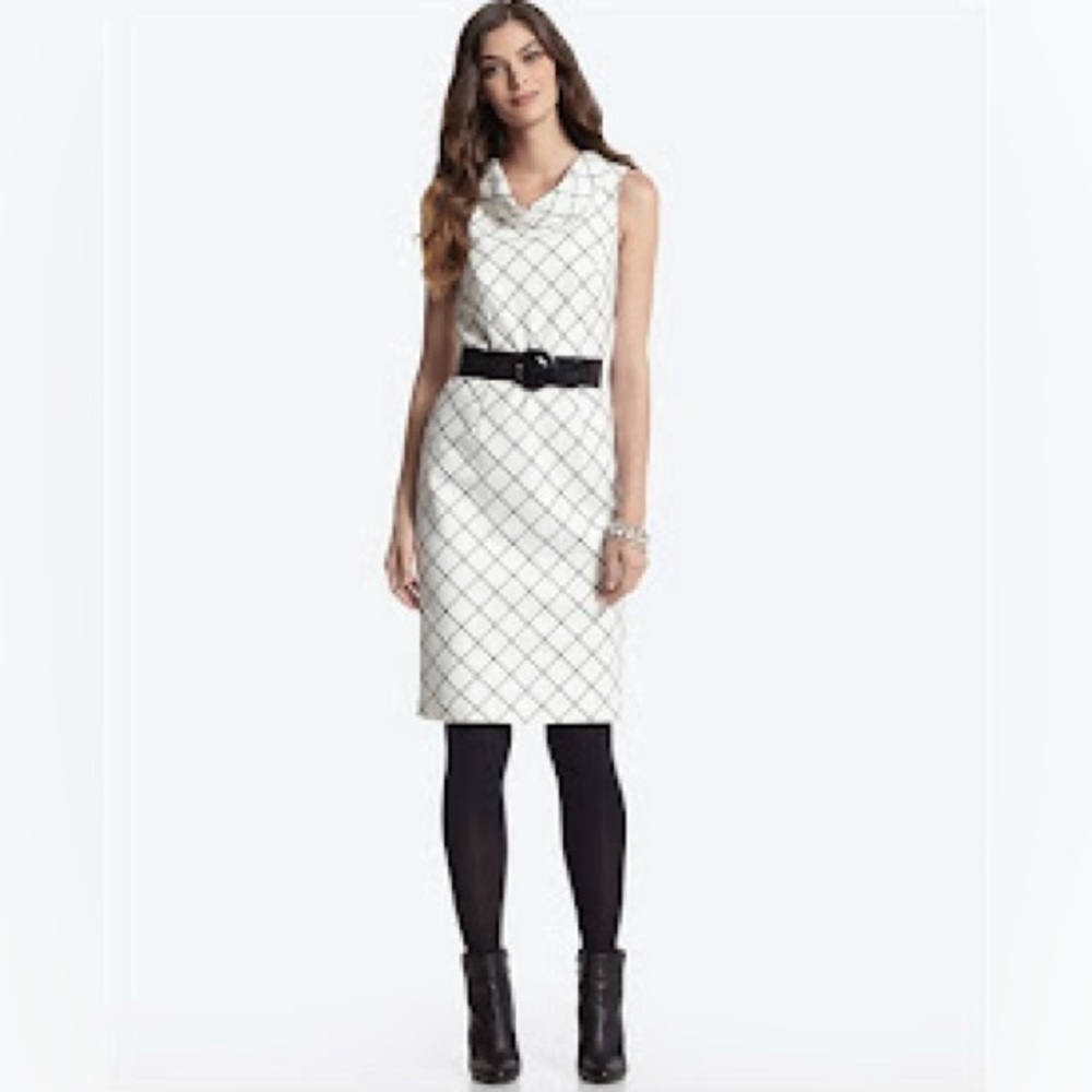 WHBM Cowl Neck Sleeveless Dress